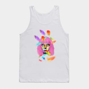 Catgirl and feathers Tank Top